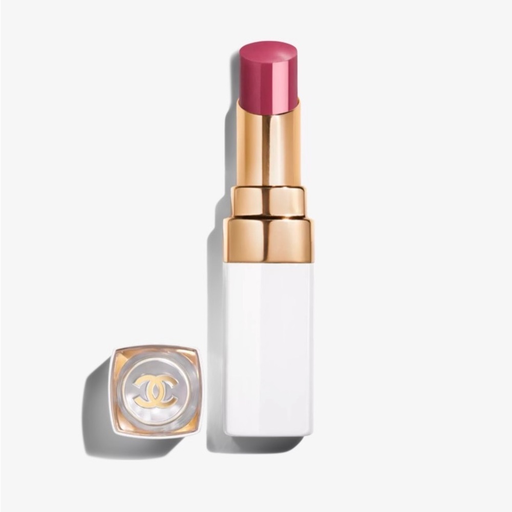 NIB CHANEL Lipstick Balm #762— Rose Pink with White & Gold Case